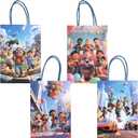 Kauai Sun 16PCS Game Theme Party Gift Bags, Four Unique Designs Goodie Bags for Boys Girls Kids Gaming Party Favors Supplies Candy Treat Loot Exchange Gifting Goodies, Sturdy Extra Thick with Handle (Video Game, Small 8"x6")