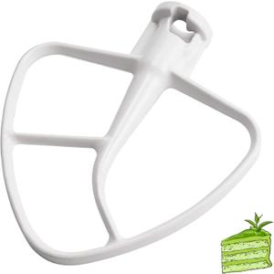 K45B Coated Flat Beater/Kitchen Mixer Paddle Attachment Compatible for k-i-t-c-h-e-n-a-i-d 4.5 QT Tilt-Head Stand Mixer,Fit For KSM90 K45,Replaces W10672617,9708470-by Sikawai