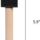 Mister Rui Poly Foam Paint Brushes 50 Pack, Sponge Paint Brushes, Mini Foam Brushes 1 Inch Wood Handle for Painting and Cleaning