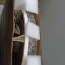 15.7" Ceiling Fan with Lights Remote Control, Low Profile Blade LED RGB Ceiling Fan Enclosed Flush Mount Ceiling Fans with Timming for Bedroom, Living Room, 6-Speed Quiet DC, 3000-6000K, Gray