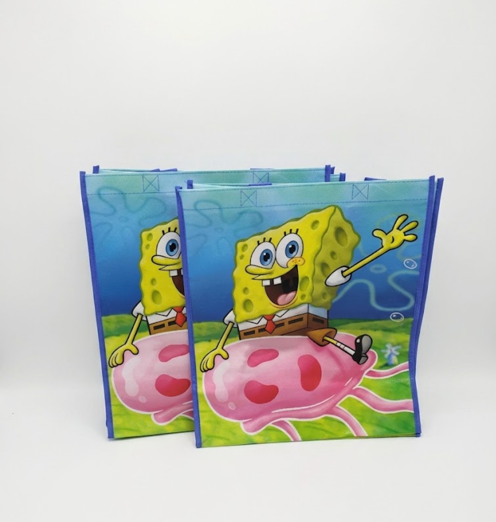 Nickelodeon Spongebob SquarePants Reusable Bags. 2Pack