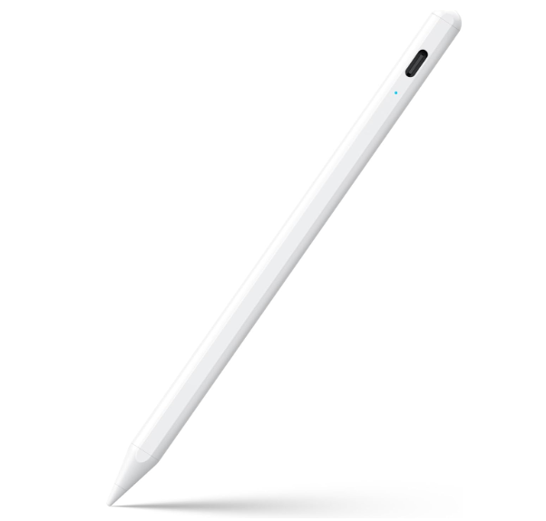 JAMJAKE Stylus Pen for iPad 6th-11th Generation-2X Fast Charge Active Pencil Compatible with 2018-2026 Apple iPad Pro 11"/12.9"/M4, iPad Air 3/4/5/M2/M3/M4,iPad mini 5/6/7 Gen-White