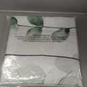 Gibelle Watercolor Floral Shower Curtain, Sage Green Beige Flower Shower Curtain for Bathroom, Modern Minimalist White Waterproof Fabric Shower Curtain Set 72x72 Inch