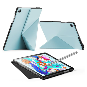 INFILAND Case for Samsung Galaxy Tab A9+/A9 Plus 11 Inch 5G, Slim Foldable Book-Style Cover with Horizontal and Vertical Stand, Protective Case for Galaxy Tab A9 Plus Tablet,Sky Blue