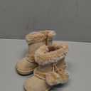 Baby Girls Winter Boots Toddler Kid Fashion Fur Lined Lightweight Warm Snow Boots for Everyday Wear (8206 Khaki)