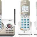 AT&T DL72319 DECT 6.0 3Handset Cordless Phone for Home with Connect to Cell, Call Blocking, 1.8" Backlit Screen, Big Buttons, intercom, and Unsurpassed Range