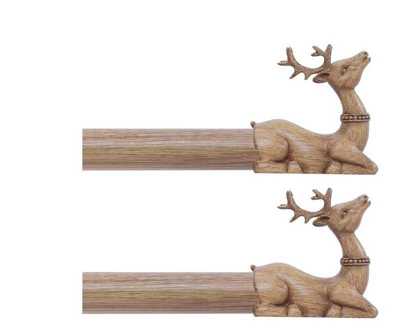 Wood Decorative Curtain Rods for Windows:36-88 Inch Wooden Boho Farmhouse Curtain Rod for Bedroom Living Room,Heavy Duty Adjustable Rustic Drapery Rods with Imitation Wood Deer Finials Wood Decorative Curtain Rods for Windows:36-88 Inch Wooden Boho Farmhouse Curtain Rod for Bedroom Living Room,Heavy Duty Adjustable Rustic Drapery Rods with Imitation Wood Deer Finials