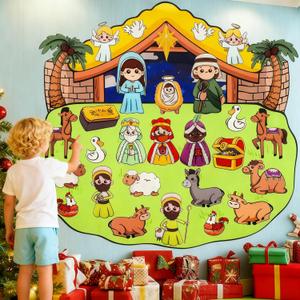 Felt Christmas Garland Christmas Wall Hanging Decorations