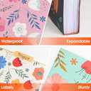 84 Pack Decorative File Folders, 1/3 Cut Tab Floral Colored Folders Letter Size 8.8 x 11.6 Inch, Assorted 6 Styles Filing Folder for Office School Business