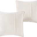 Greendale Home Fashions Sunbrella 20'' Square Outdoor Throw Pillow with Removable Cover (Set of 2), Cast Pumice