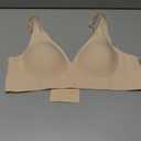Deep V Bra Low Cut Sexy Push Up Bralettes for Women Padded Comfy Smoothing Wireless Lifting Bras Seamless Bralette (XL)