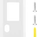 LEFXMOPHY Backplate for Arlo Video Doorbell 2K 2nd Generation Back Plate Replacement Part Screw Mounting Holder Mount Accessory