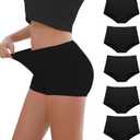 Migbean Boy Shorts Underwear for Women - Boxers for Women, Women's Cotton Underwear Boyshorts, Small