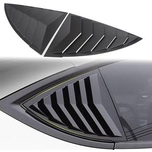 for Model Y Side Window Louver Cover Sport Style for Tesla Model Y 2021 2022 2023 2024 2025 Juniper Accessories(Glossy Carbon Fiber Pattern)