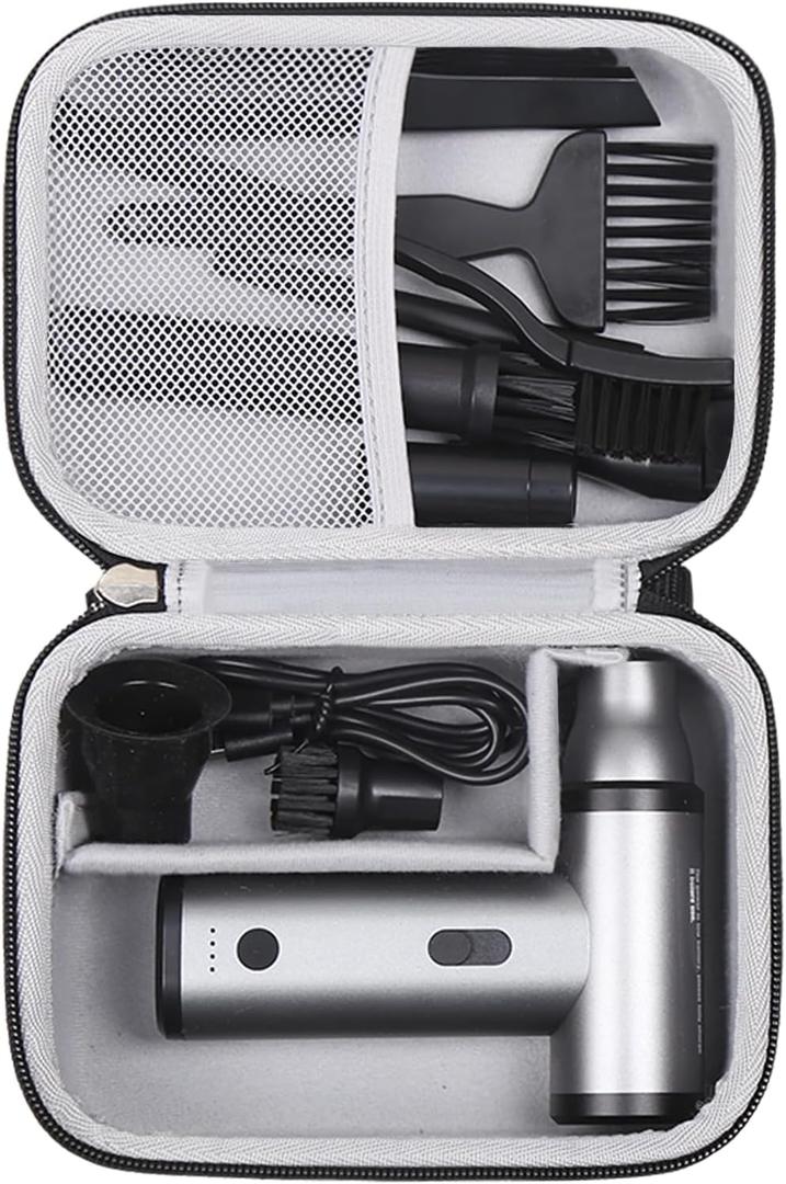 Case for MBYULO Compressed Air Duster 300000RPM Air Duster Electric Cleaner - Hard Protective Travel Carrying Storage Organizer Bag (Black)