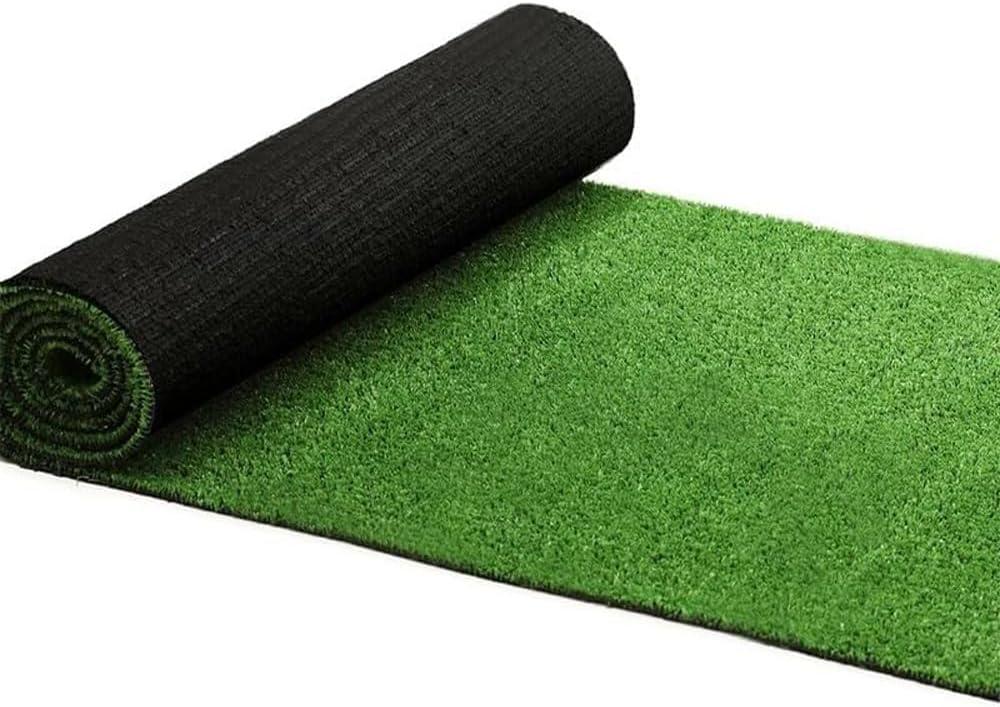 Realistic Artificial Grass Turf 2x8ft, Fake Grass Rug for Outdoor/Indoor Lawn, Pet-Friendly Synthetic Turf Grass with Drainage Backing, 0.4inch Pile Height, Backyard Patio Garden Balcony Rug