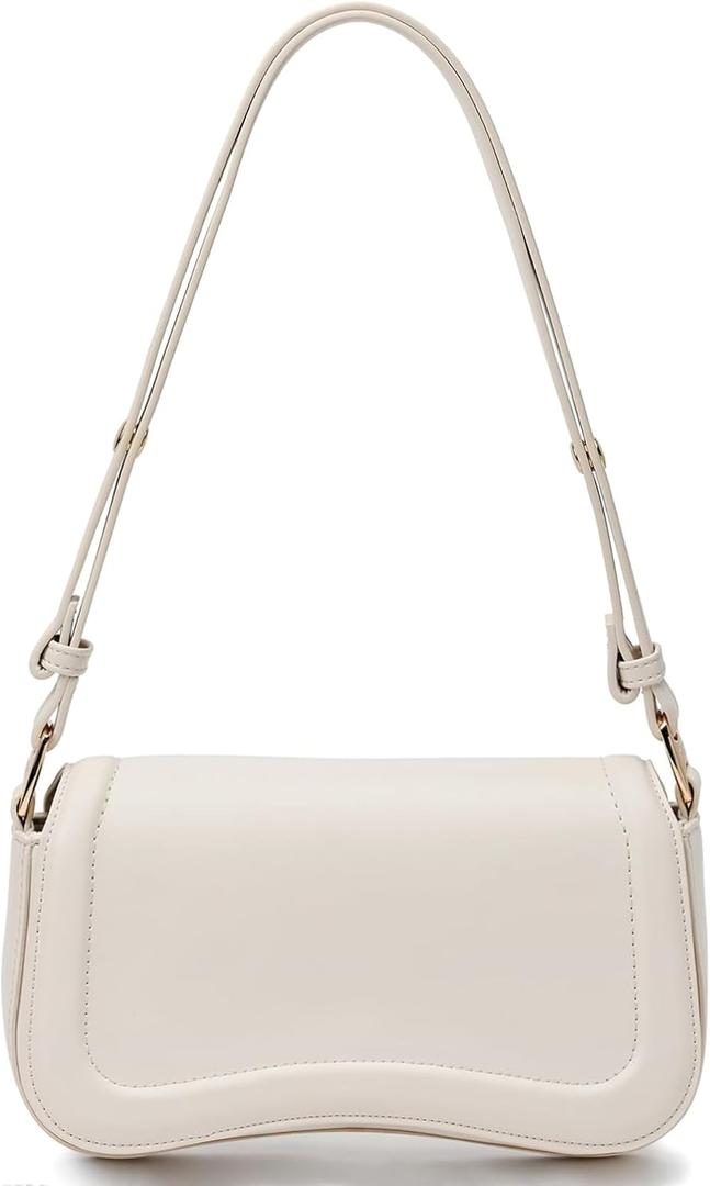 GEMIU Shoulder Bag for Women Vegan Leather Crossbody Purse with Zipper Small Clutch Hobo Purse Trendy Underarm Bag