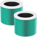 KEEPOW HY1800 Air Purifier Replacement Filter Compatible with MORENTO/Loytio/AYAFATO/Honeyuan HY1800 Air Purifier, 2 Pack