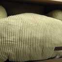 MAXYOYO Kids Bean Bag Chair, Stuffed Toddler Bean Bag Sofa with Filler Bean Bag Chair for Boys and Girls, Lazy Sofa with Pocket Floor Chair for Gaming, Reading, Green