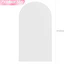 Wokceer 7.2FT Wedding Arch Backdrop Cover Spandex Fitted White Wedding Arch Covers Round Top Chiara Arches Backdrop Cover for Birthday Party Ceremony Banquet Decoration