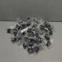 60 Pcs Iron Baluster Shoes Staircase Balusters Shoe with Screw for 1/2 Inch Square Scroll Basket Twist Knuckle Metal Stair Spindle Railing, Satin Black