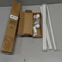 White Curtain Rods 36 to 72 Inches(1.2-2.4 Feett),5/8 inch Splicing Drapery Rods,Small Curtain Rods Set,Size: 36''-72'', White