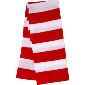 Dxhycc Black and Gray Striped Scarf - Soft Knit Winter Men's Scarf - Cosplay Costume Accessory for Halloween Christmas Party