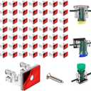 50PCS Christmas Light Clips, Christmas Light Clips for Outside, Light Clips for Outside String Lights, Double Fixing Clips for C9 C7 Sockets and Other Christmas Decorative Light Strings