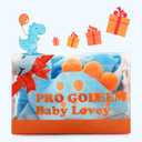 Pro Goleem Dinosaur Security Blanket Soft Loveys for Babies for Boys and Girls Newborn Lovie Infant Blankie Snuggle Toy Stuffed Animal Baby Gifts Blue 14 Inch