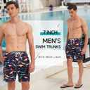 Srnede Mens Swim Trunks Swimsuit Trunks Swim Shorts Swimwear Colorful (XXL)
