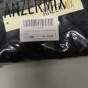 ANZERMIX Seamless Cotton Thongs for Women Underwear 6-Pack (6-Pack Black, Large)