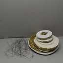 UNIQOOO 18PCS Metallic Gold Paper Lantern Wedding Decoration Set, Assorted Hanging Gold Japanese Paper Lantern, Reusable Easy Assemble, For New Year Christmas Birthday Baby Shower Party Favor Supplies