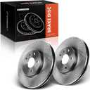 A-Premium 12.64 inch (321mm) Front Vented Disc Brake Rotors Compatible with Select Chevy, Buick, GMC and Saab Models - Equinox, Impala, Malibu, Camaro, 9-5, Allure, Lacrosse, Regal, Terrain, 2-PC Set