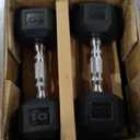 CAP Barbell Rubber Coated Dumbbell Weight Set with Vertical Rack | 100 lb, 150 lb, and 210 lb Options