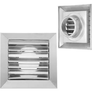 PATIKIL 3 Inch Dryer Vent Cover, Stainless Steel Exterior Wall Outlet Vent Grille, Louvered with Moving Flap, for HVAC Kitchen Bathroom Ventilation