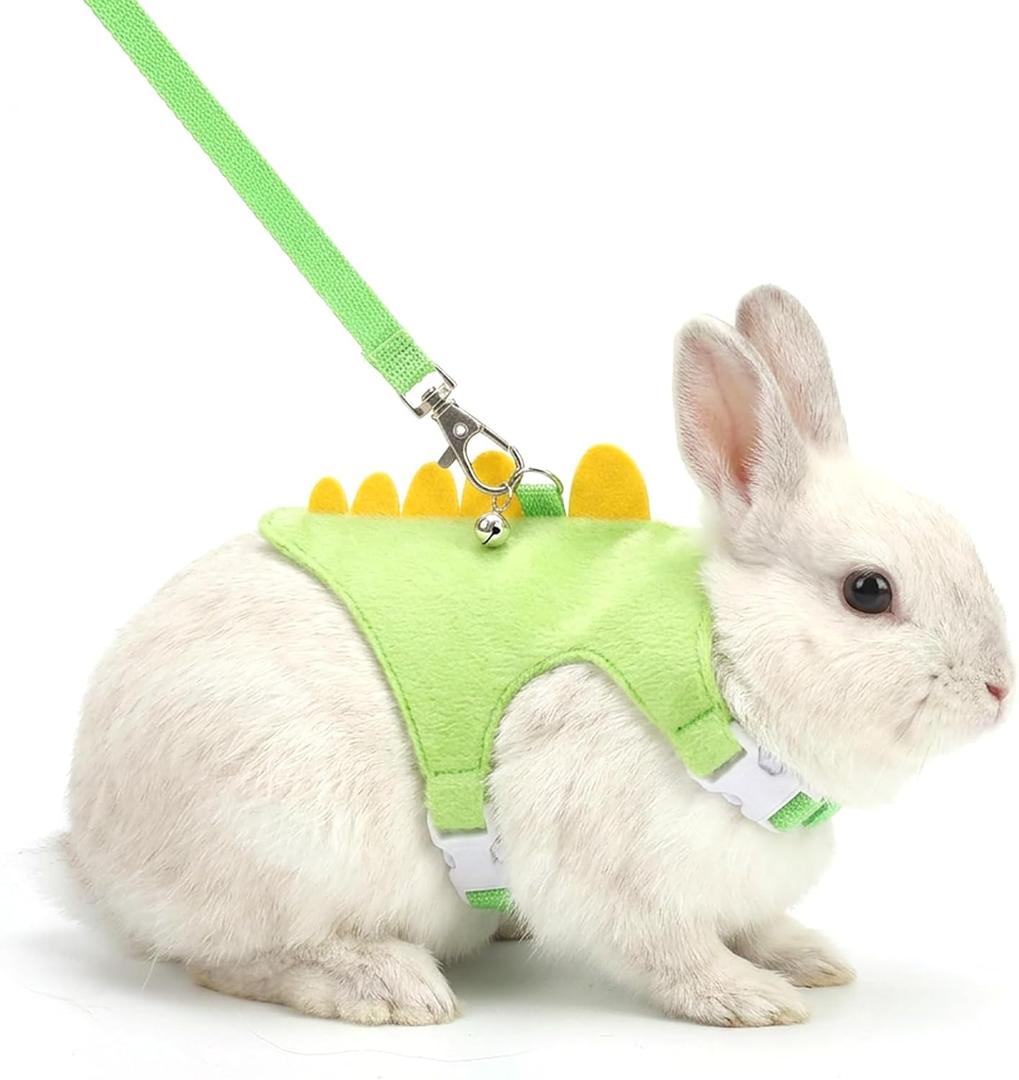 Guinea Pig Harness and Leash Set for Small Pets, Vest Harness with Bell