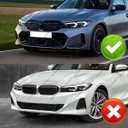 Front Lip Compatible with 2023-2025 BMW G20 LCI 3-Series 330i 330e M340i (M-Sport Only), Performance Bumper Air Dam Lower Chin Splitter Protection Body Kit (Carbon Fiber Pattern)