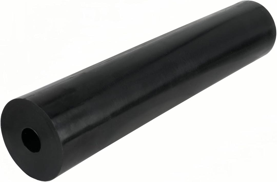 Boat Trailer Side Guide Roller Black Molded Rubber Roller, 2-1/2 x 12inch