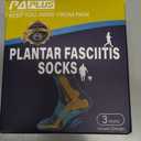 PAPLUS 3 Pairs Plantar Fasciitis Socks Women & Men - Ankle Compression Sleeve for Sprained Ankle, Heel Spur & Arch Support - Foot Brace for Achilles Tendonitis Relief, Arthritis Pain (Medium)