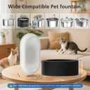 50 Pack Cat Water Fountain Filters for 108/3.2L& 67oz/2L& 4L/135oz Stainless Steel Pet Water Dispenser Cat/Dog Fountain Filter Replacement(25 Filters & 25 Sponges)