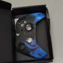 eXtremeRate Blue Flame Patterned Faceplate Cover, Soft Touch Front Housing Shell Case Replacement Kit for Xbox One Elite Series 2, Xbox Elite 2 Core Controller Model 1797 - Accent Rings Included