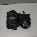 GEARV 2Pack Cup Holder for Bike, Scooter and Wheelchair, Water Bottle Holder for UTV/ATV, Walker, Golf Cart and Beach, Universal Drink Holder Accessories with Net Pocket and Cord Lock (Black)