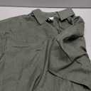 Alimens & Gentle Men's Linen Shirts Short Sleeve Button Down Shirts Wrinkle Free Casual Vacation Beach Summer Tops (5X-Large, Olive Green)