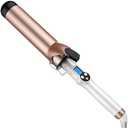 Hoson 2 Inch Curling Iron Large Barrel, Long Barrel Curling Wand Dual Voltage, Ceramic Tourmaline Coating with LCD Display, Glove Included