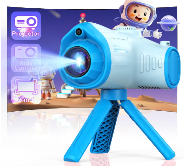 Kids Camera, Camera for Kids with Projector, Offers Projection, 48MP Photography, 1080p Video Recording, Kids Digital Camera Christmas Birthday Gifts for Boys Girls Age 3+ (Red)