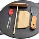 Household Uncoated Pan Egg Pancake Tool Set-Extra Heavy Cast Iron Pancake Pan, Healthy Iron Frying Pan Kitchen Non-Stick Skillet (Diameter 30CM)