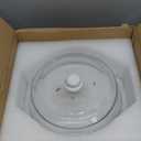 ACEPRUT New Upgrade Glass Microwave Splatter Cover for Food with Ceramic Handle & Heat-resistant Screw, 100% Food Grade BPA Free & Dishwasher Safe Microwave Plate Cover