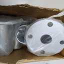 GBGS 4 Pack 1-5/8" Chain Link Fence Post Floor Flanges,Heavy Duty Round Post Base,3-1/2" Height