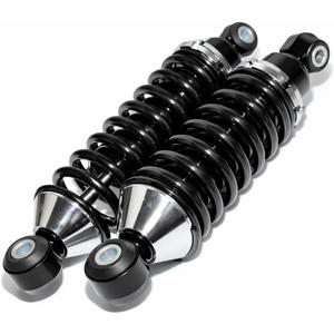 Rear Street Rod Coil Over Shock SET Black Coated Springs (Spring Rate:180)