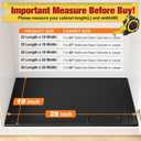 Under Sink Mat 28 X 19, Waterproof Silicone Cabinet Kitchen Liner, Black